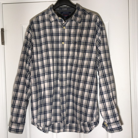 Tommy Hilfiger Other - XL Tommy Hilfiger White/Blue Plaid Flannel Shirt